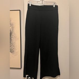 Wide leg black trousers
